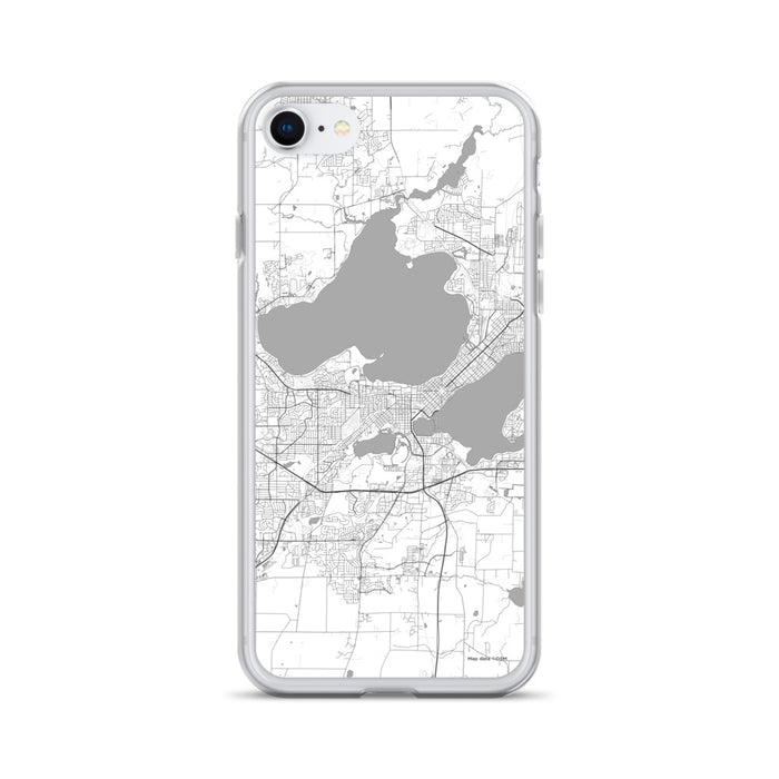 Custom Madison Wisconsin Map iPhone SE Phone Case in Classic