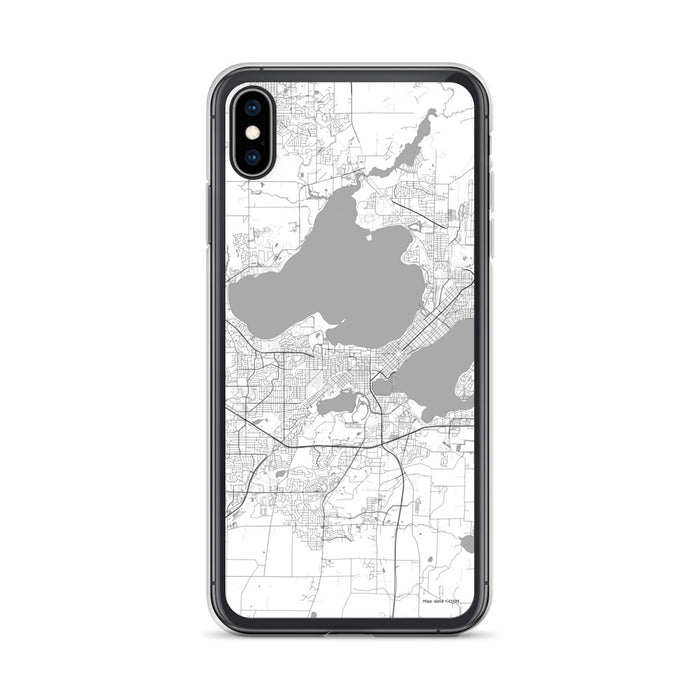 Custom Madison Wisconsin Map Phone Case in Classic