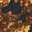 Madison Wisconsin Map Print in Ember Style Zoomed In Close Up Showing Details