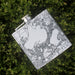 Madison Wisconsin Custom Engraved City Map Inscription Coordinates on 6oz Stainless Steel Flask in White