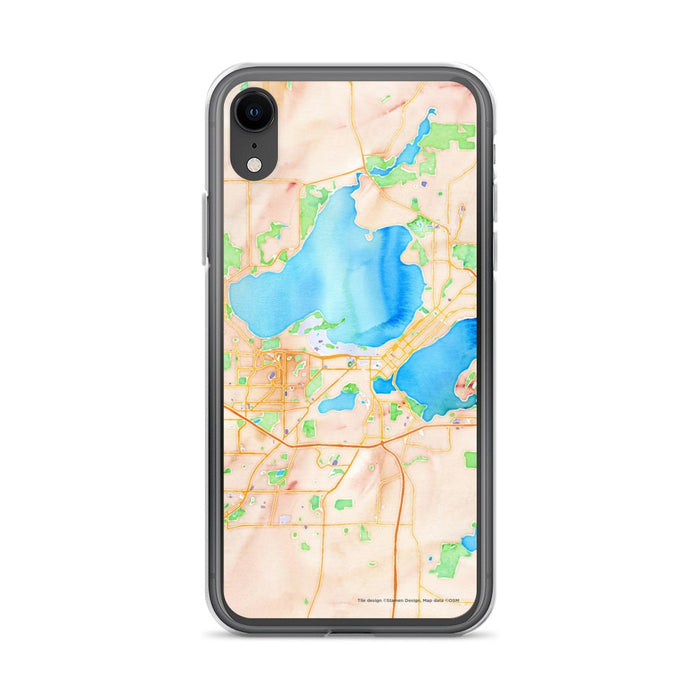 Custom Madison Wisconsin Map Phone Case in Watercolor