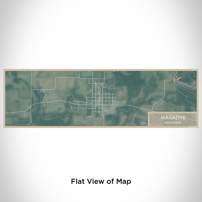 Flat View of Map Custom Magazine Arkansas Map Enamel Mug in Afternoon