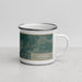 Right View Custom Magazine Arkansas Map Enamel Mug in Afternoon