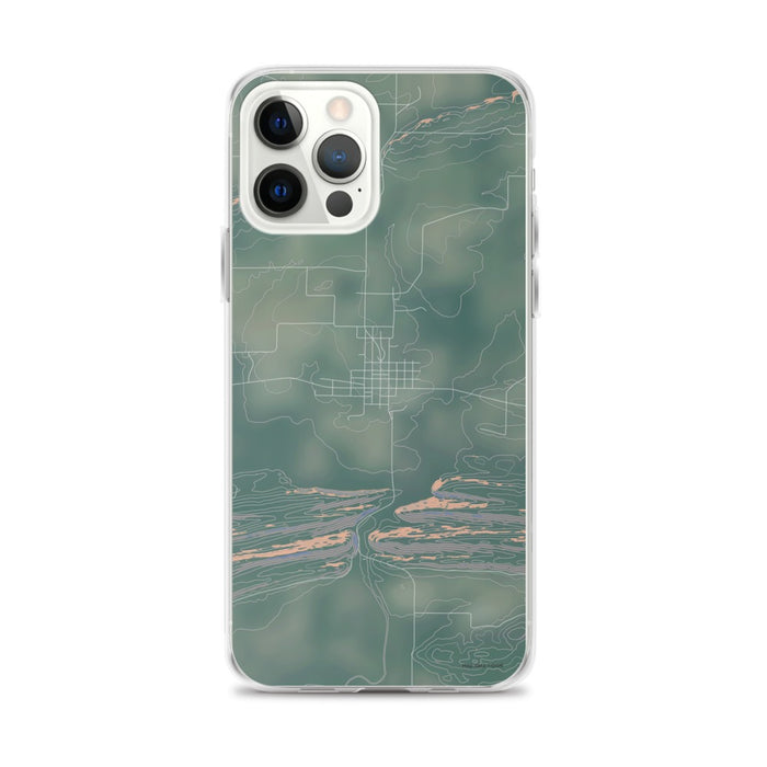 Custom iPhone 12 Pro Max Magazine Arkansas Map Phone Case in Afternoon