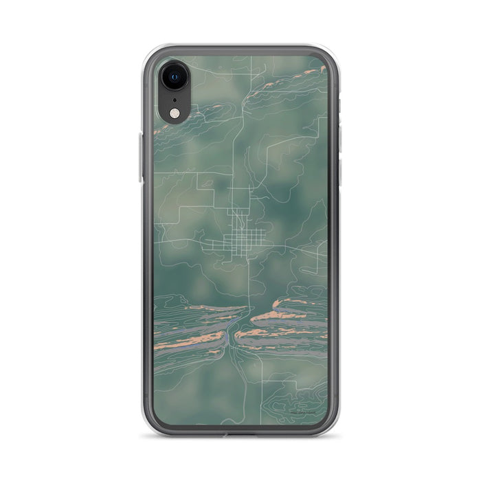 Custom iPhone XR Magazine Arkansas Map Phone Case in Afternoon