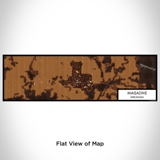 Flat View of Map Custom Magazine Arkansas Map Enamel Mug in Ember
