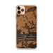Custom iPhone 11 Pro Max Magazine Arkansas Map Phone Case in Ember