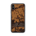 Custom iPhone X/XS Magazine Arkansas Map Phone Case in Ember