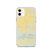 Custom iPhone 11 Magazine Arkansas Map Phone Case in Woodblock