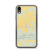 Custom iPhone XR Magazine Arkansas Map Phone Case in Woodblock