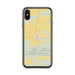 Custom iPhone X/XS Magazine Arkansas Map Phone Case in Woodblock