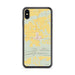 Custom iPhone XS Max Magazine Arkansas Map Phone Case in Woodblock