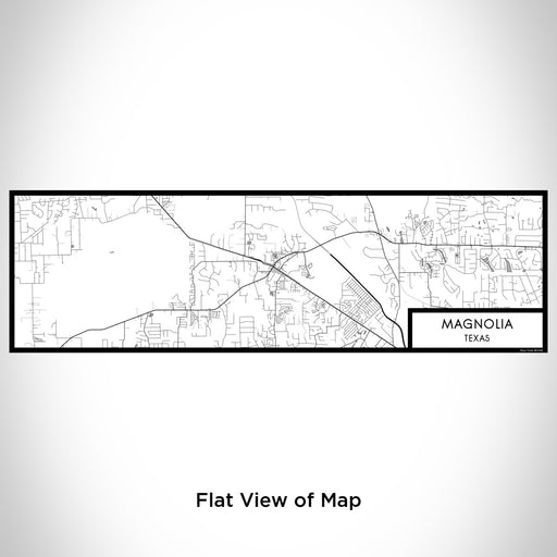 Flat View of Map Custom Magnolia Texas Map Enamel Mug in Classic