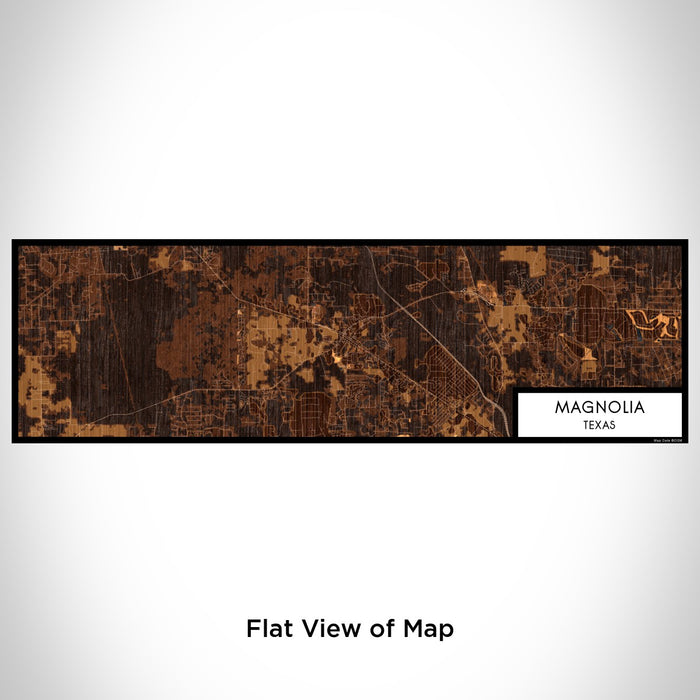 Flat View of Map Custom Magnolia Texas Map Enamel Mug in Ember