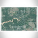 Magnolia Springs Alabama Map Print Landscape Orientation in Afternoon Style With Shaded Background
