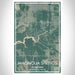 Magnolia Springs Alabama Map Print Portrait Orientation in Afternoon Style With Shaded Background