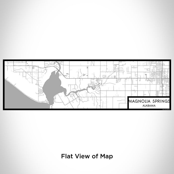 Flat View of Map Custom Magnolia Springs Alabama Map Enamel Mug in Classic