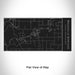 Rendered View of Magnolia Springs Alabama Map Engraving on 17oz Stainless Steel Insulated Cola Bottle in Black