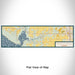 Flat View of Map Custom Magnolia Springs Alabama Map Enamel Mug in Woodblock