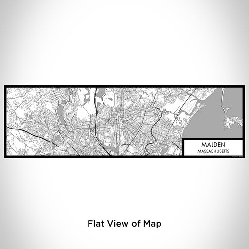 Flat View of Map Custom Malden Massachusetts Map Enamel Mug in Classic
