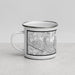 Left View Custom Malden Massachusetts Map Enamel Mug in Classic