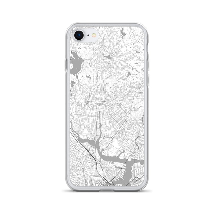 Custom Malden Massachusetts Map iPhone SE Phone Case in Classic