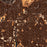 Malden Massachusetts Map Print in Ember Style Zoomed In Close Up Showing Details