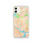 Custom Malden Massachusetts Map Phone Case in Watercolor