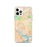 Custom Malden Massachusetts Map iPhone 12 Pro Phone Case in Watercolor
