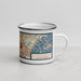 Right View Custom Malden Massachusetts Map Enamel Mug in Woodblock