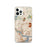 Custom Malden Massachusetts Map iPhone 12 Pro Phone Case in Woodblock