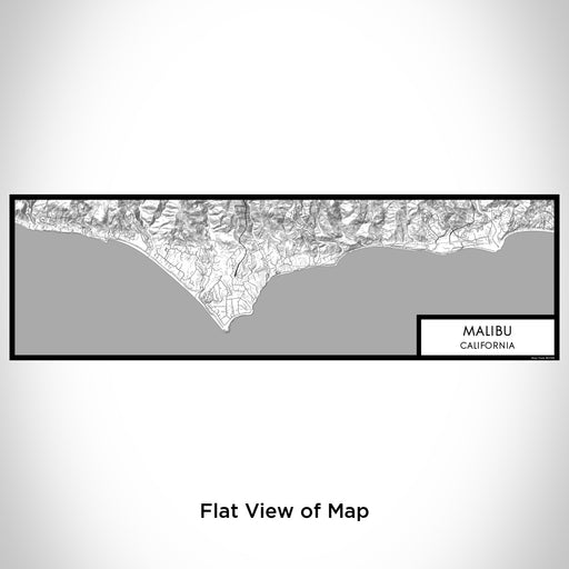 Flat View of Map Custom Malibu California Map Enamel Mug in Classic