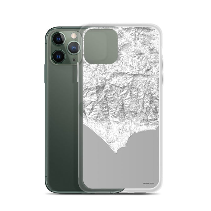 Custom Malibu California Map Phone Case in Classic