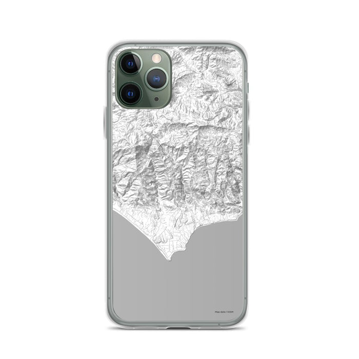Custom iPhone 11 Pro Malibu California Map Phone Case in Classic