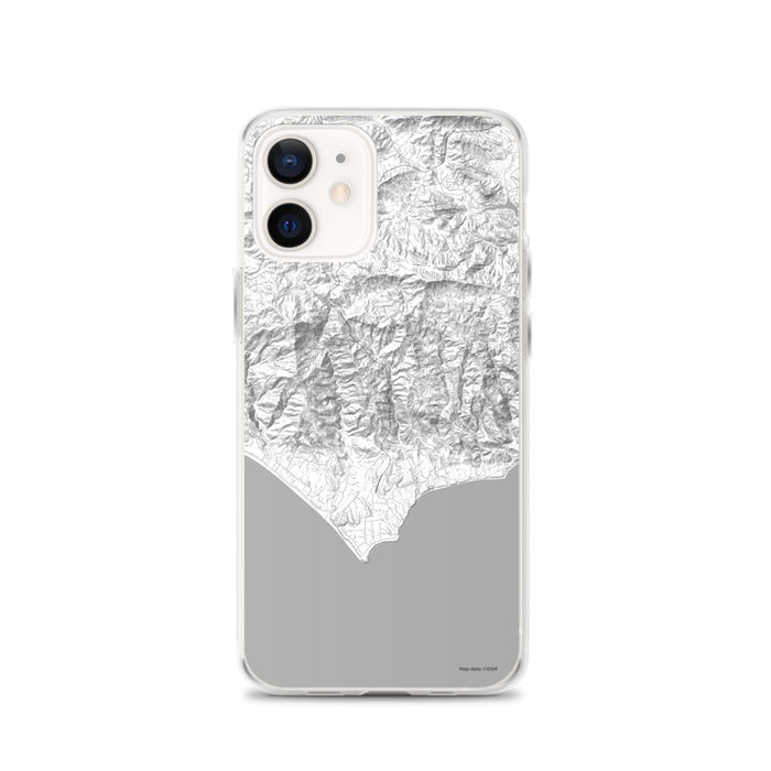 Custom iPhone 12 Malibu California Map Phone Case in Classic