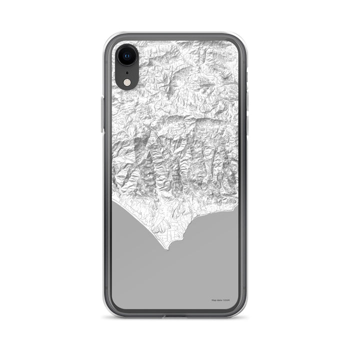 Custom iPhone XR Malibu California Map Phone Case in Classic