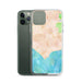 Custom Malibu California Map Phone Case in Watercolor