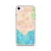 Custom iPhone SE Malibu California Map Phone Case in Watercolor