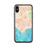 Custom iPhone X/XS Malibu California Map Phone Case in Watercolor