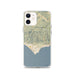 Custom iPhone 12 Malibu California Map Phone Case in Woodblock