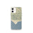 Custom iPhone 12 mini Malibu California Map Phone Case in Woodblock
