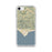 Custom iPhone SE Malibu California Map Phone Case in Woodblock