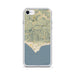 Custom iPhone SE Malibu California Map Phone Case in Woodblock