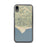 Custom iPhone XR Malibu California Map Phone Case in Woodblock