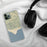 Custom Malibu California Map Phone Case in Woodblock on Table with Black Headphones