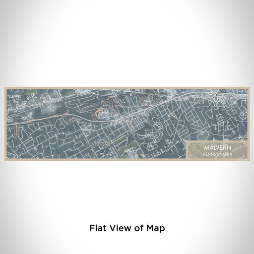 Flat View of Map Custom Malvern Pennsylvania Map Enamel Mug in Afternoon