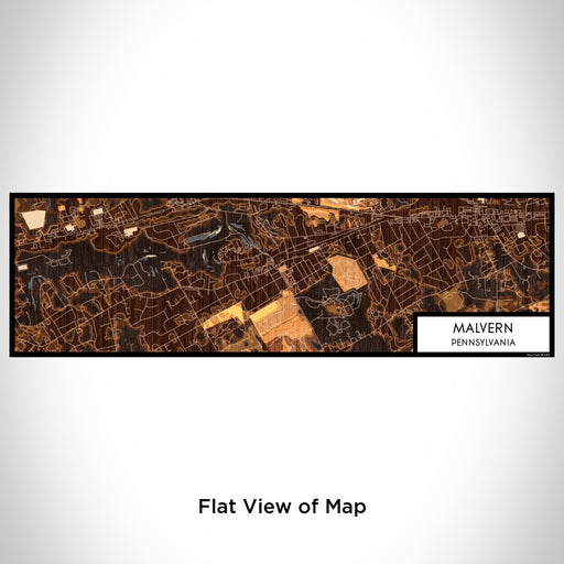 Flat View of Map Custom Malvern Pennsylvania Map Enamel Mug in Ember