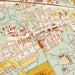 Malvern Pennsylvania Map Print in Woodblock Style Zoomed In Close Up Showing Details