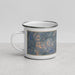 Left View Custom Mammoth Lakes California Map Enamel Mug in Afternoon