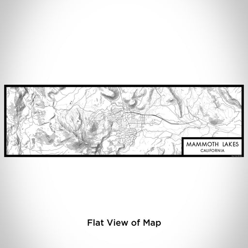 Flat View of Map Custom Mammoth Lakes California Map Enamel Mug in Classic